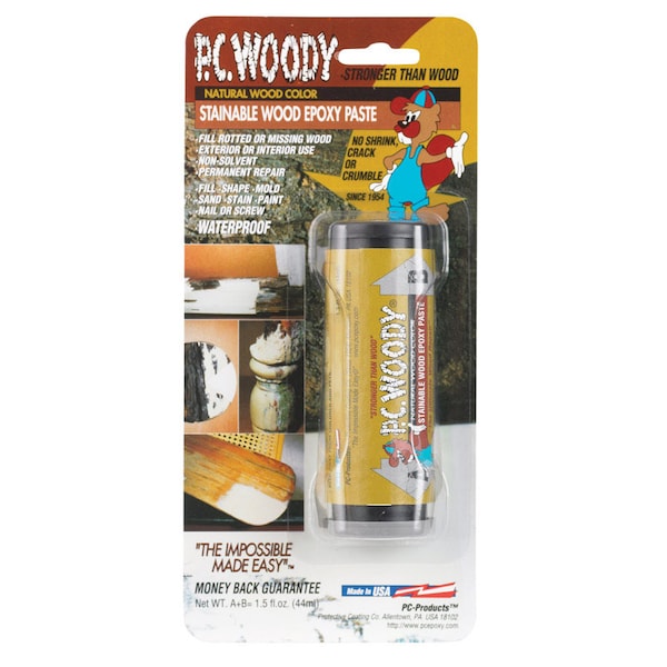 Pc Woody PC-Woody Tan Two Part Wood Epoxy Paste 1.5 oz WOODY 1.5 OZ - main